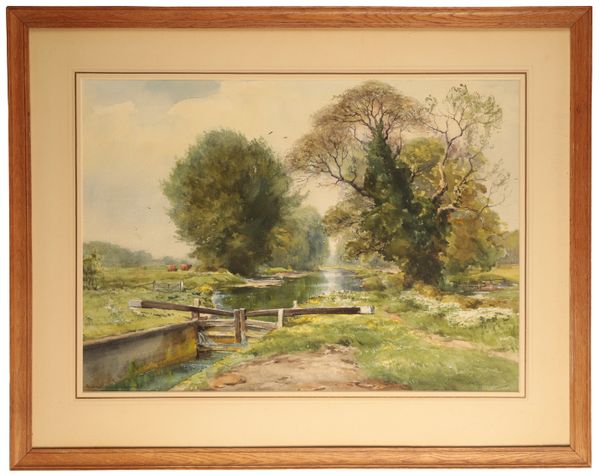 *WYCLIFFE EGGINTON (1875-1951) 'The Canal Near Hungerford'