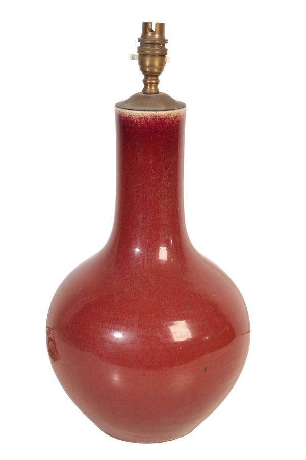 A CHINESE OXBLOOD VASE
