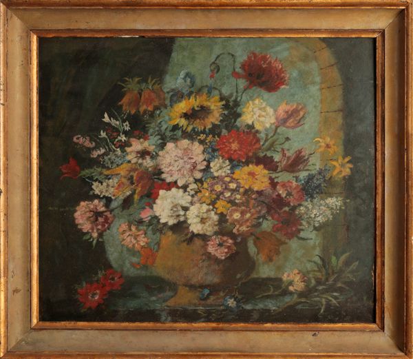 ENGLISH SCHOOL, 20th century A floral still life