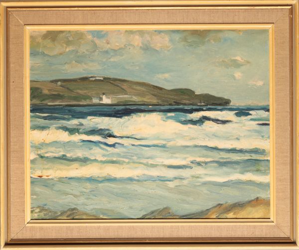 MANNER OF DAVID BARROGILL KEITH (1891-1979) Coastal landscape with waves rolling in to shore