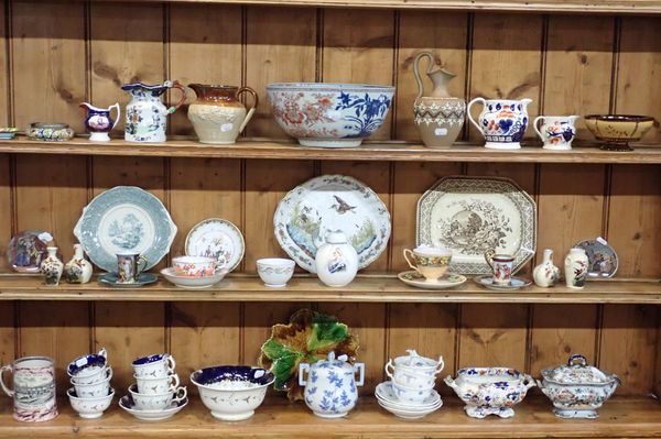 A CHINESE BOWL (REPAIRED), AND A COLLECTION OF DECORATIVE CERAMICS