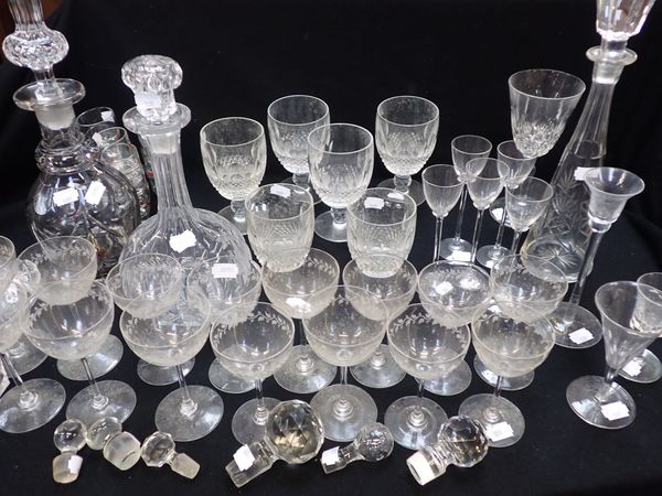 FOUR WATERFORD CRYSTAL WINE GLASSES