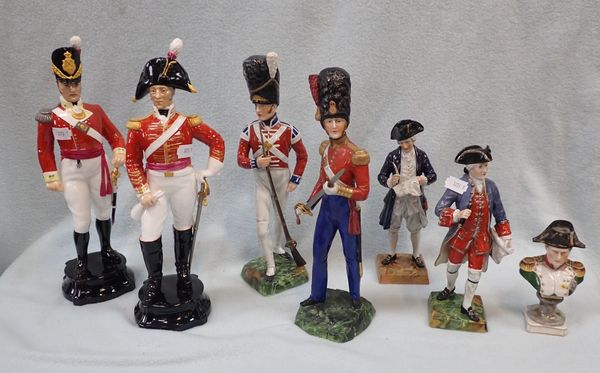 TWO ROYAL WORCESTER MILITARY FIGURES