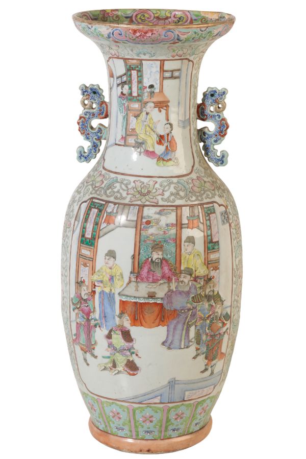 A CHINESE FAMILLE ROSE VASE