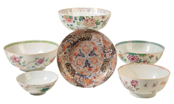 A CHINESE FAMILLE ROSE PUNCH BOWL