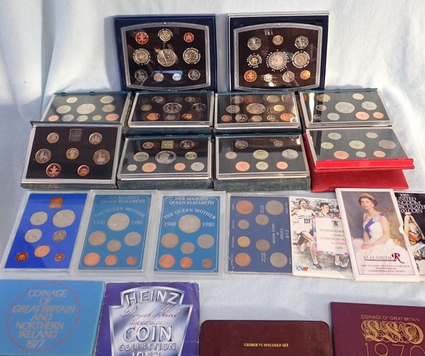 A COLLECTION OF COMMEMORATIVE MINT COIN SETS