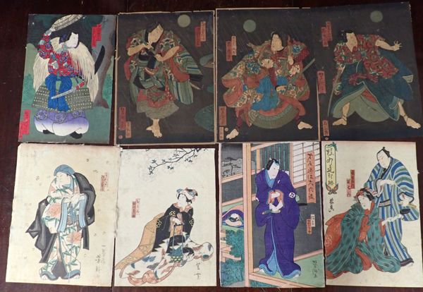 UTAGAWA YOSHITAKI (1841-1899) and others, a collection of Osaka Prints, Actors