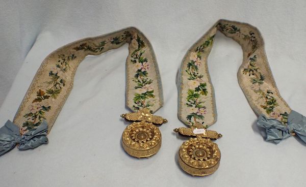 A PAIR OF VICTORIAN BELL PULLS