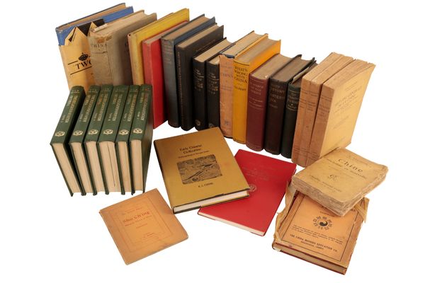 A QUANTITY OF VOLUMES RELATING TO THE HISTORY AND PEOPLES OF CHINA