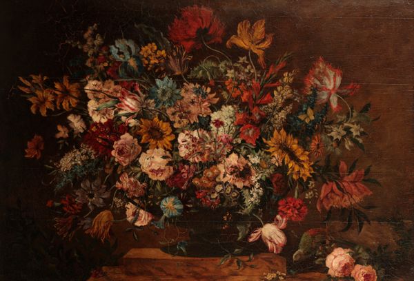 DUTCH SCHOOL, 18TH CENTURY A still life study of flowers in a vase