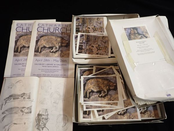 KATHARINE 'KITTY' CHURCH (WEST) 1910-1999: A QUANTITY OF UNUSED POSTCARDS