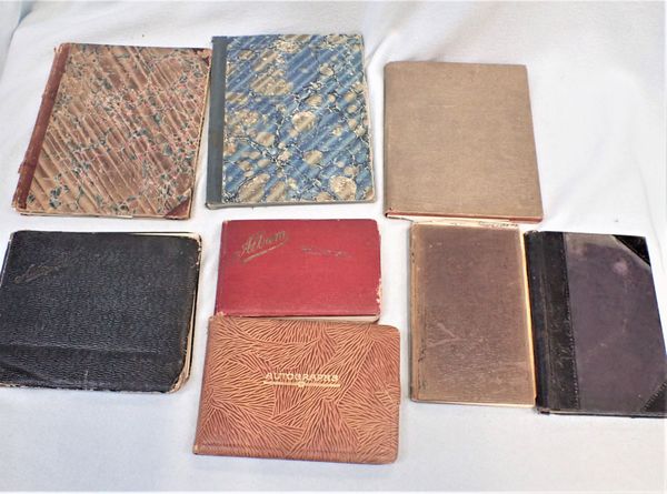 A COLLECTION OF AUTOGRAPH BOOKS AND DIARIES