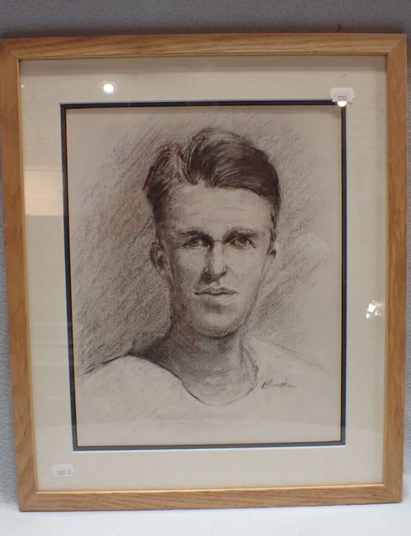 A BLACK CHALK PORTRAIT OF T. E. LAWRENCE