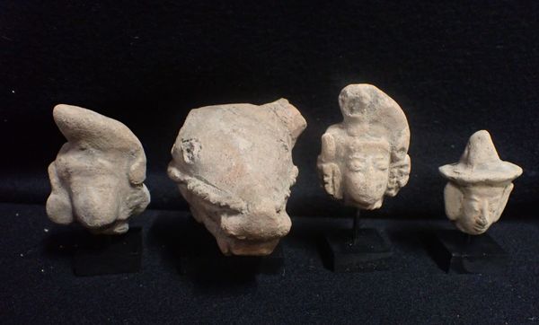 14TH CENTURY AND LATER TERRACOTTA HEADS