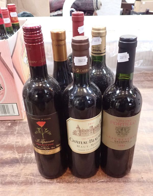A COLLECTION OF RED WINE