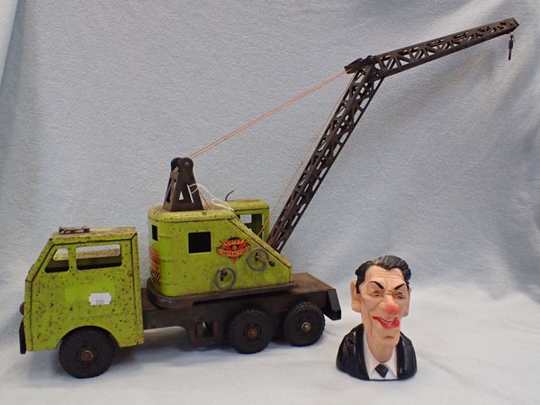 A MARX TOY 'LUMAR CONTRACTORS  HIGH LIFT MOBILE CRANE'