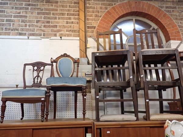 TWO DECORATIVE VICTORIAN OCCASIONAL CHAIRS