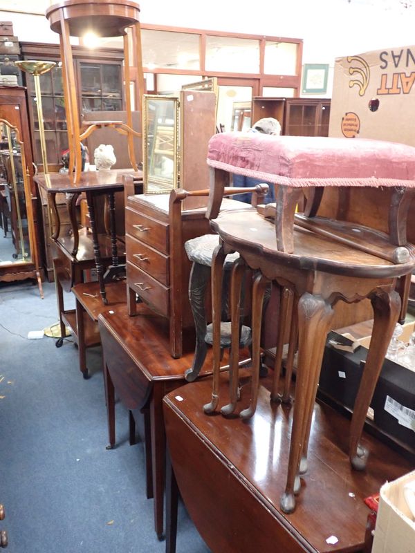 A COLLECTION OF 19th CENTURY AND LATER OCCASIONAL FURNITURE