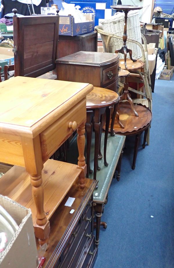 A SHERATON REVIVAL TRAY TABLE