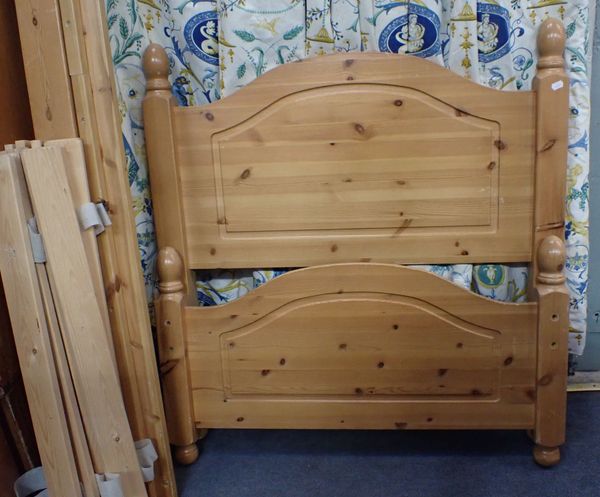 A PINE SINGLE  BED