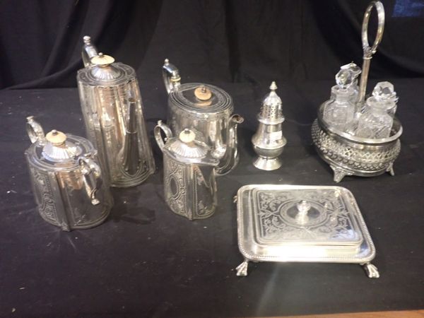 A QUANTITY OF SILVER PLATE