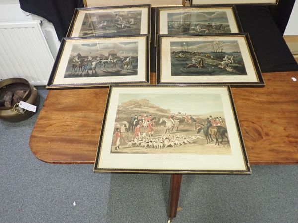 A SERIES OF HUNTING AND HORSE RACING ENGRAVINGS