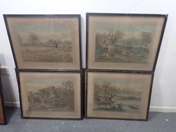 A SERIES OF SIX HUNTING AND SHOOTING ENGRAVINGS