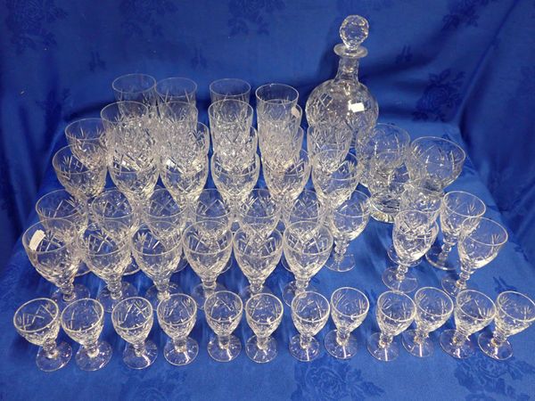 A PART SUITE OF WEBB CORBETT TABLE GLASS