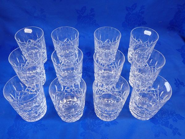 TWELVE WATERFORD TUMBLERS