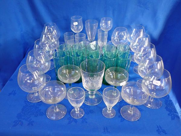 A COLLECTION OF GLASSES