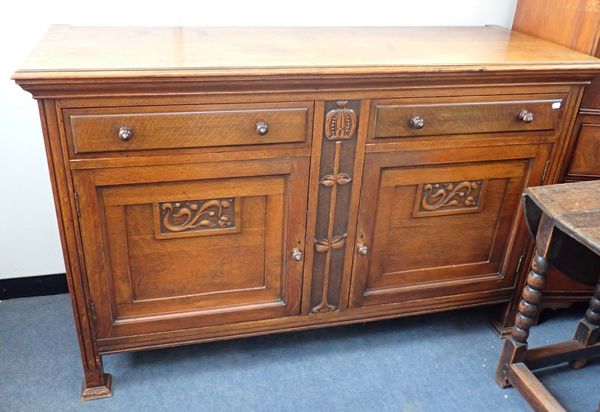 A. GARDNER & SON ART NOUVEAU SIDEBOARD