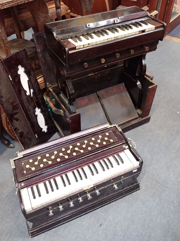 A VICTORIAN FOLDING MISSIONARY ORGAN