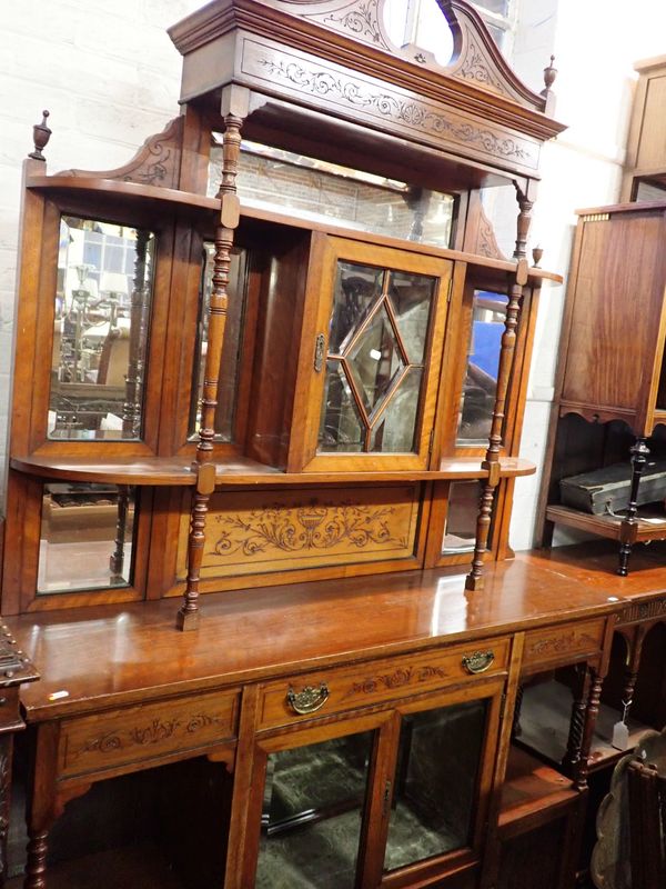 A LATE VICTORIAN PARLOUR CABINET