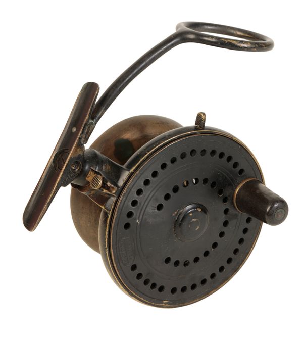 A MALLOCH'S PATENT ALL BRASS SIDE CASTING REEL