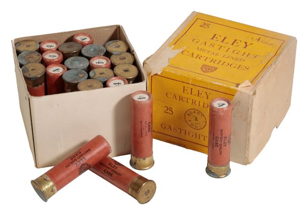 23 ELEY GASTIGHT METAL-LINED 4 BORE CARTRIDGES