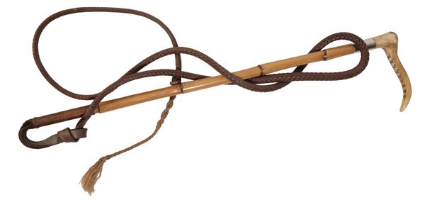 SWAINE & ADENEY LTD, LONDON: A LADY/CHILD'S HUNTING WHIP