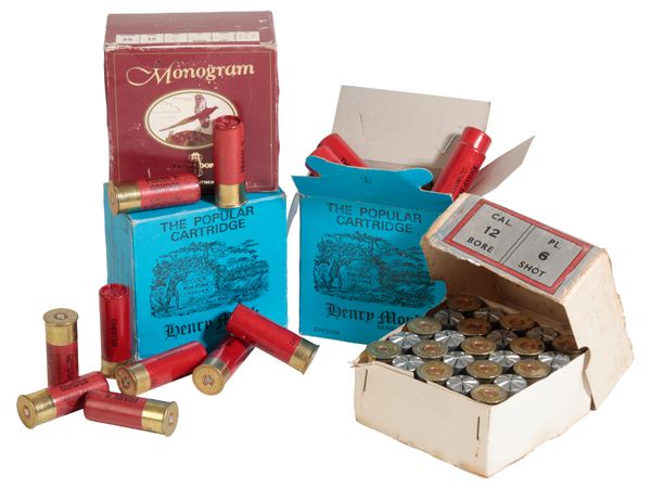 HENRY MONK GUNMAKERS LTD, CHESTER: TWO BOXES OF 12 BORE CARTRIDGES