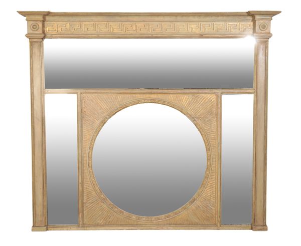 A REGENCY OVERMANTEL MIRROR