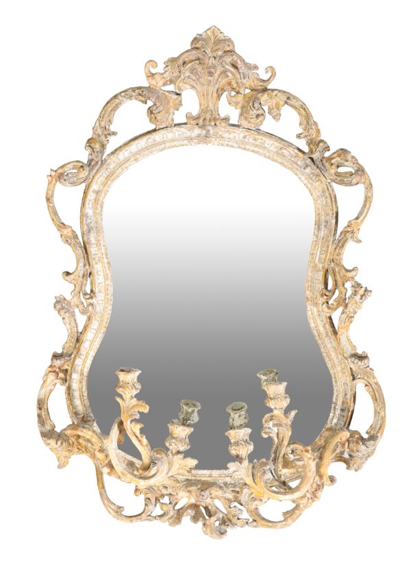 A 19TH CENTURY GIRANDOLE MIRROR