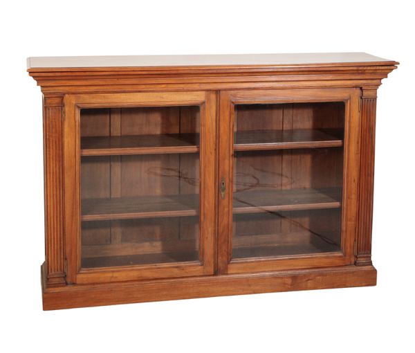 A WALNUT BOOKCASE