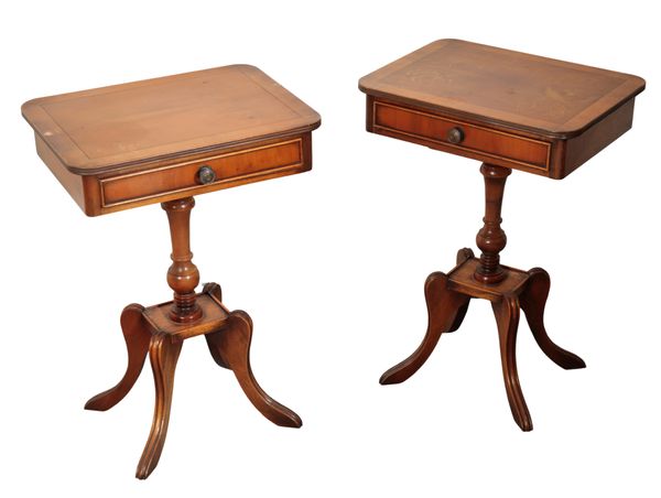 A PAIR OF BEDSIDE TABLES