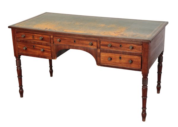 A REGENCY  MAHOGANY WRITING DESK