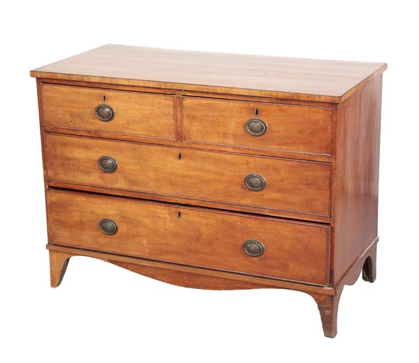 A GEORGE III CHEST OF DRAWERS