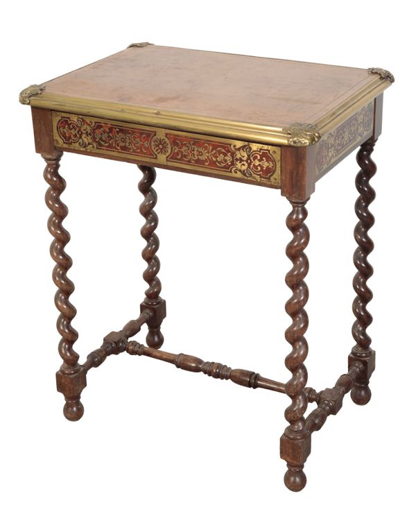 A VICTORIAN BOULLE WORK OCCASIONAL TABLE