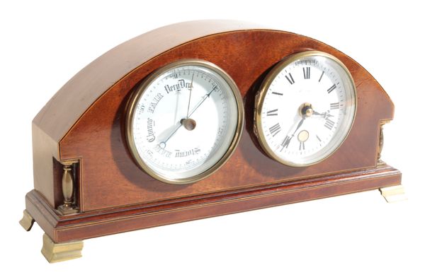 AN EDWARDIAN CLOCK AND BAROMETER COMPENDIUM