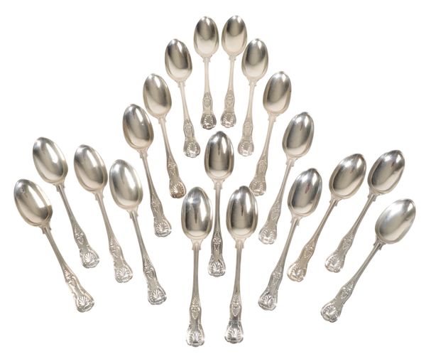 A COLLECTION OF 19TH CENTURY SILVER SPOONS