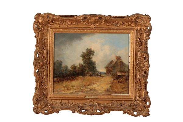 ALFRED VICKERS Snr (1786-1868) A figure in a landscape beside a cottage