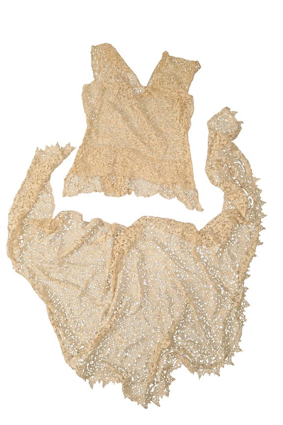 TWO PIECES OF VICTORIAN LACE