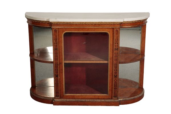 A GEORGE IV AMBOYNA CREDENZA