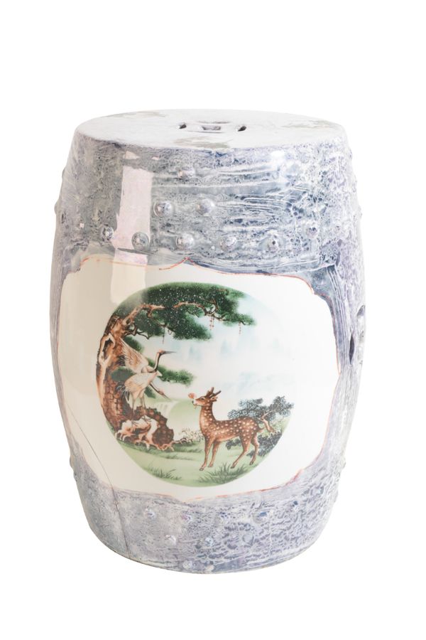 A CHINESE CERAMIC GARDEN BARREL SEAT